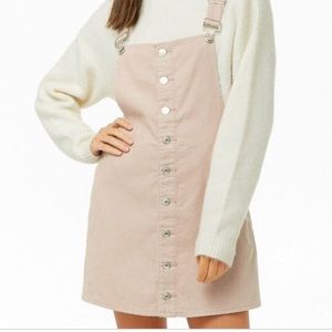Pink overall dress